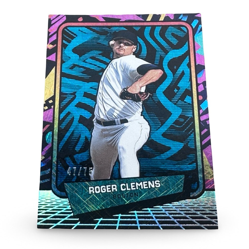 2026 Panini 90s Pop Culture Roger Clemens Boston Red Sox #3 Serial Numbered /75